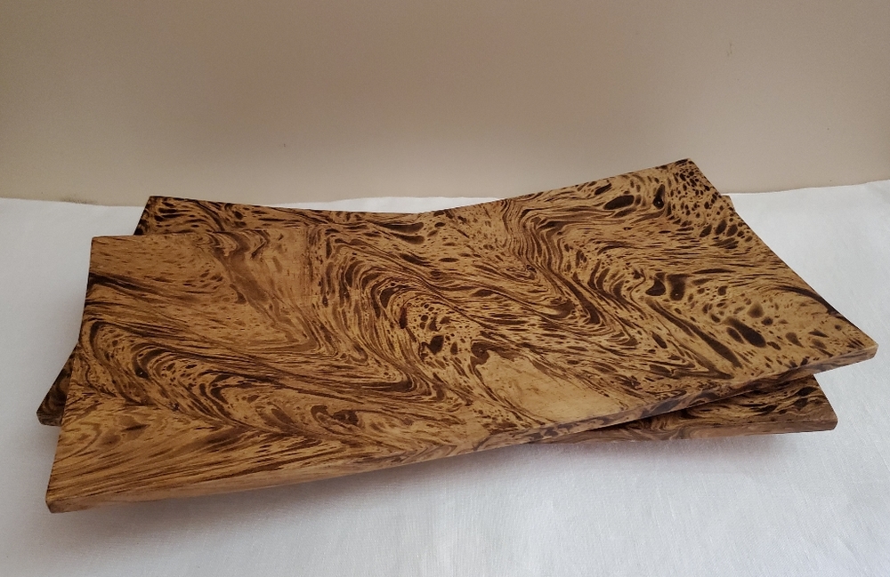 New Olive wood plates - Set of 2